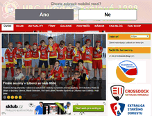 Tablet Screenshot of hokejbal-hk.cz